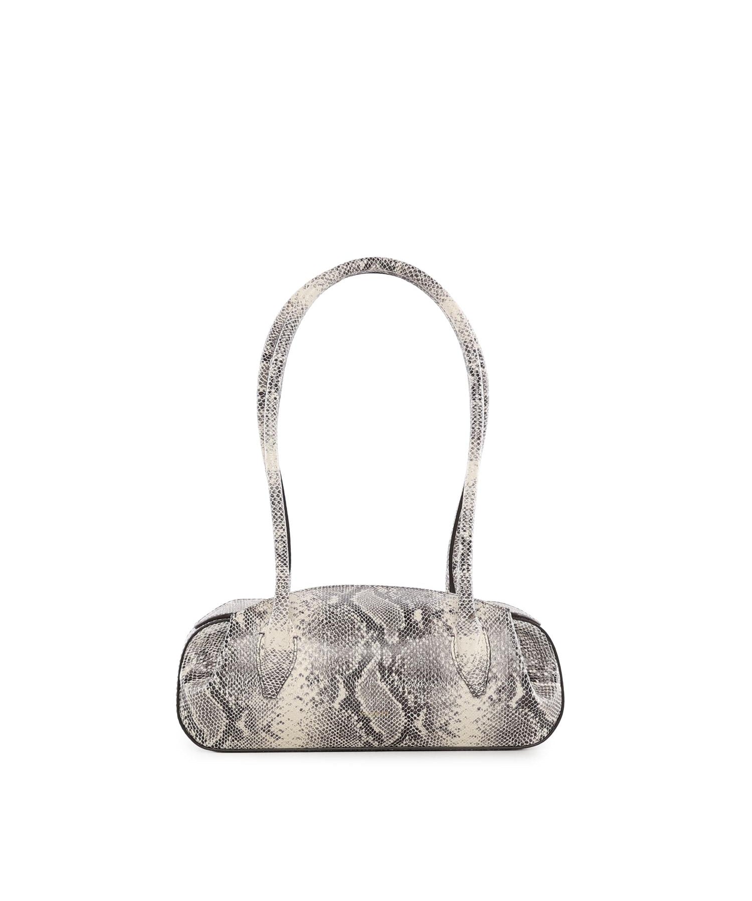 Borsa a spalla Oyster in pelle OYSTER SHOULDER BAG MINI ASH SNAKER YUZEFI 
