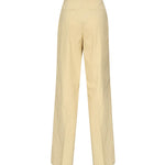 Pantaloni con piega in lino stretch 104929 A0IMC23 PINKO 