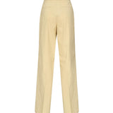 Pantaloni con piega in lino stretch 104929 A0IMC23 PINKO 