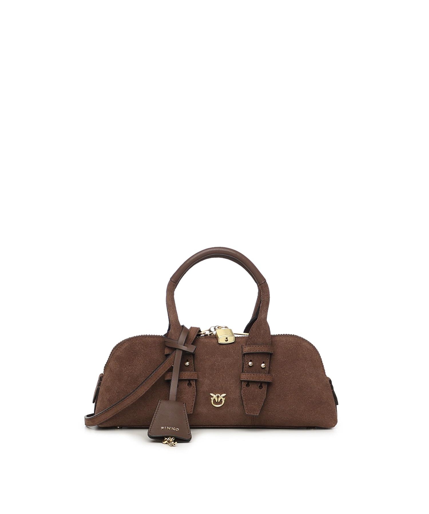 Borsa bowling Escape Bag Horizontal in suede 105334 A2JHL74V PINKO 