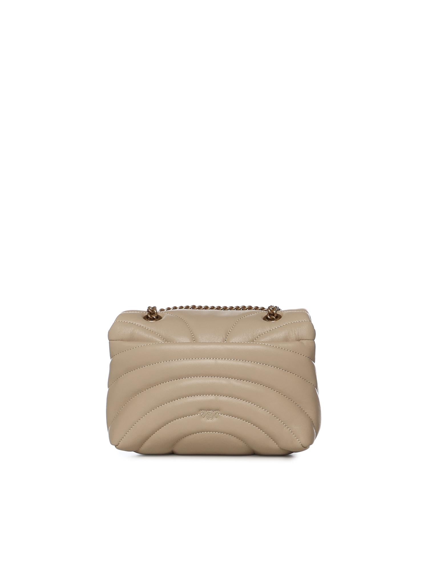 Mini borsa Love Bag Puff Butterfly a tracolla in nappa 100039 A1EXC50Q PINKO 