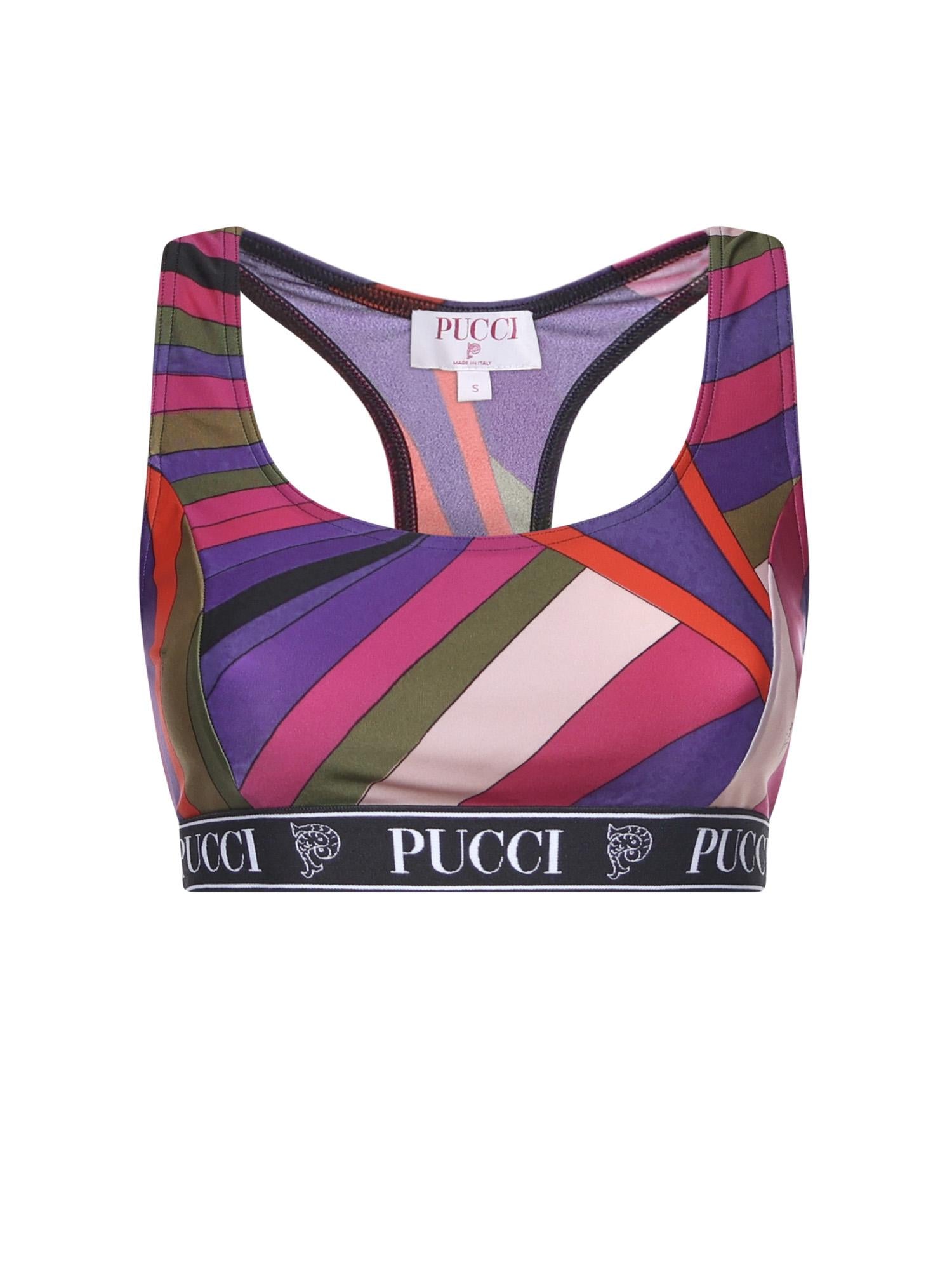 Top in lycra con stampa Iride 5UTP56 5U755011 PUCCI 