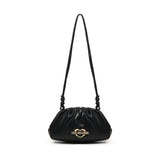 Borsa a tracolla in pelle<BR/> JC4286PP0MKK0 000 LOVE MOSCHINO 