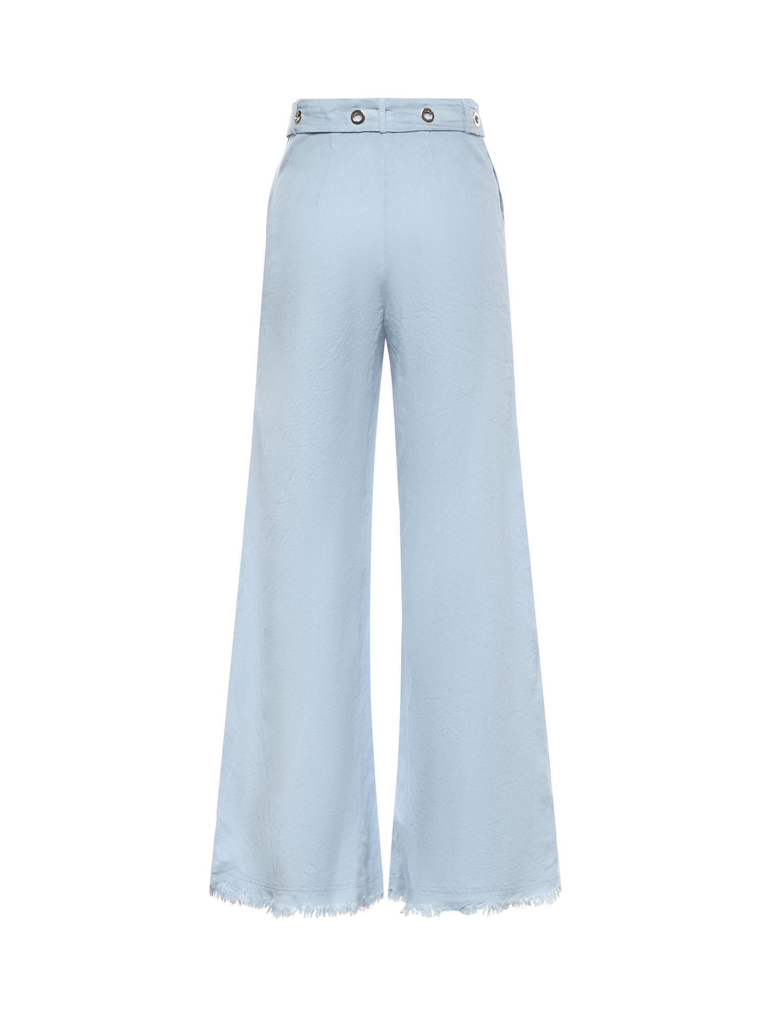 Pantaloni in misto lino con cintura 106548 A34GG45 PINKO 