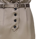 Gonna cargo in satin PF24039S KBG SELF-PORTRAIT 