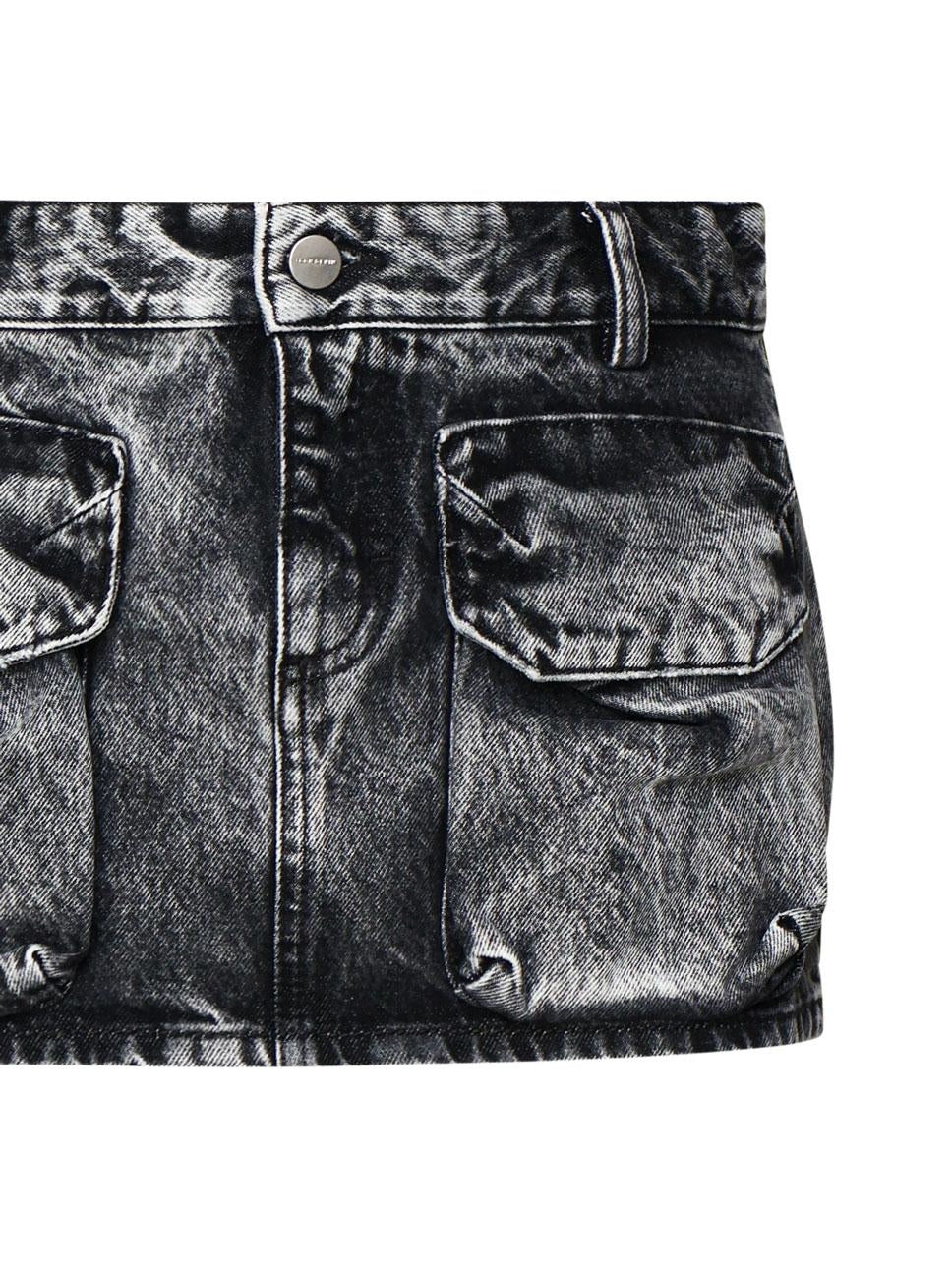 Minigonna effetto aged in denim di cotone GIO 8020 ICON DENIM 