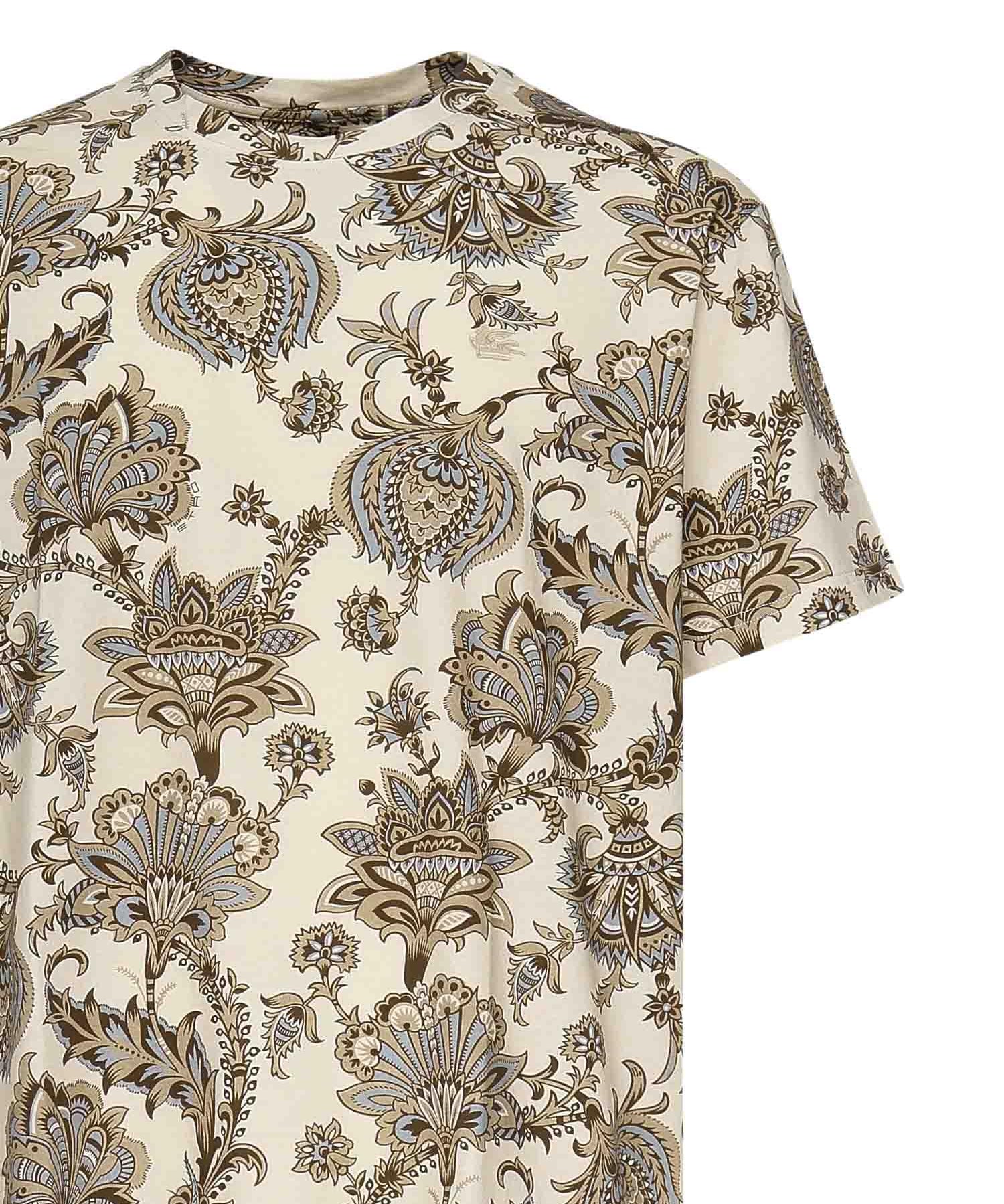 T-shirt con stampa floreale MRMA0002 AK576X0820 ETRO 