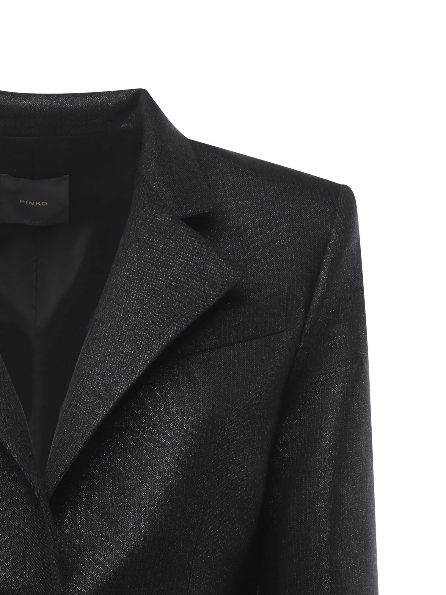 Blazer gessato con cinturino 106098 A305Z99 PINKO 