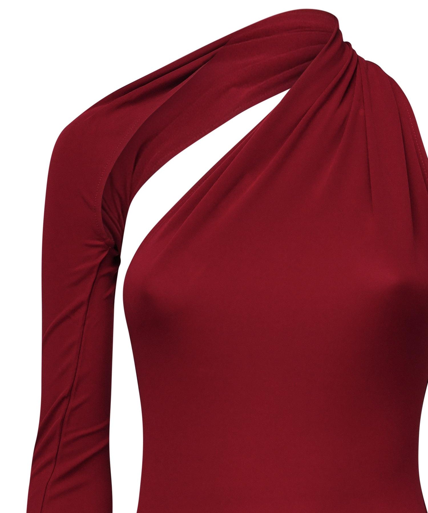 Abito monospalla in crepe di jersey 424JR0523JS0145 4031 COURREGES 