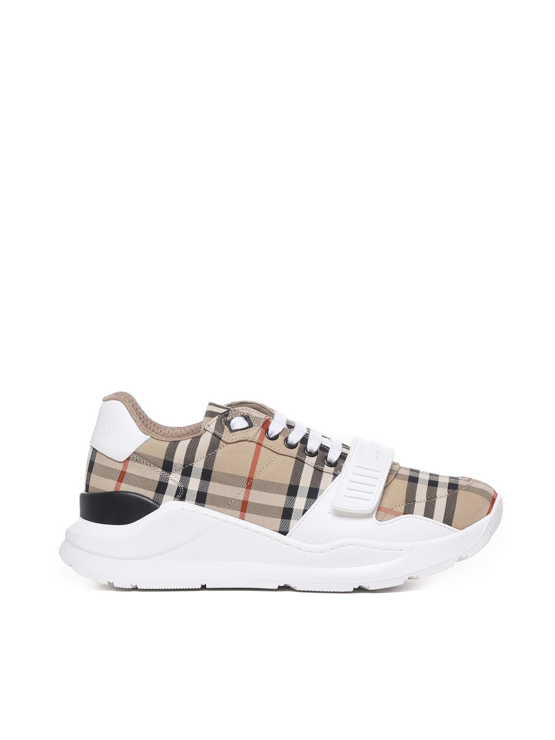 Sneaker Check in cotone e pelle 8048577 A7028 BURBERRY 
