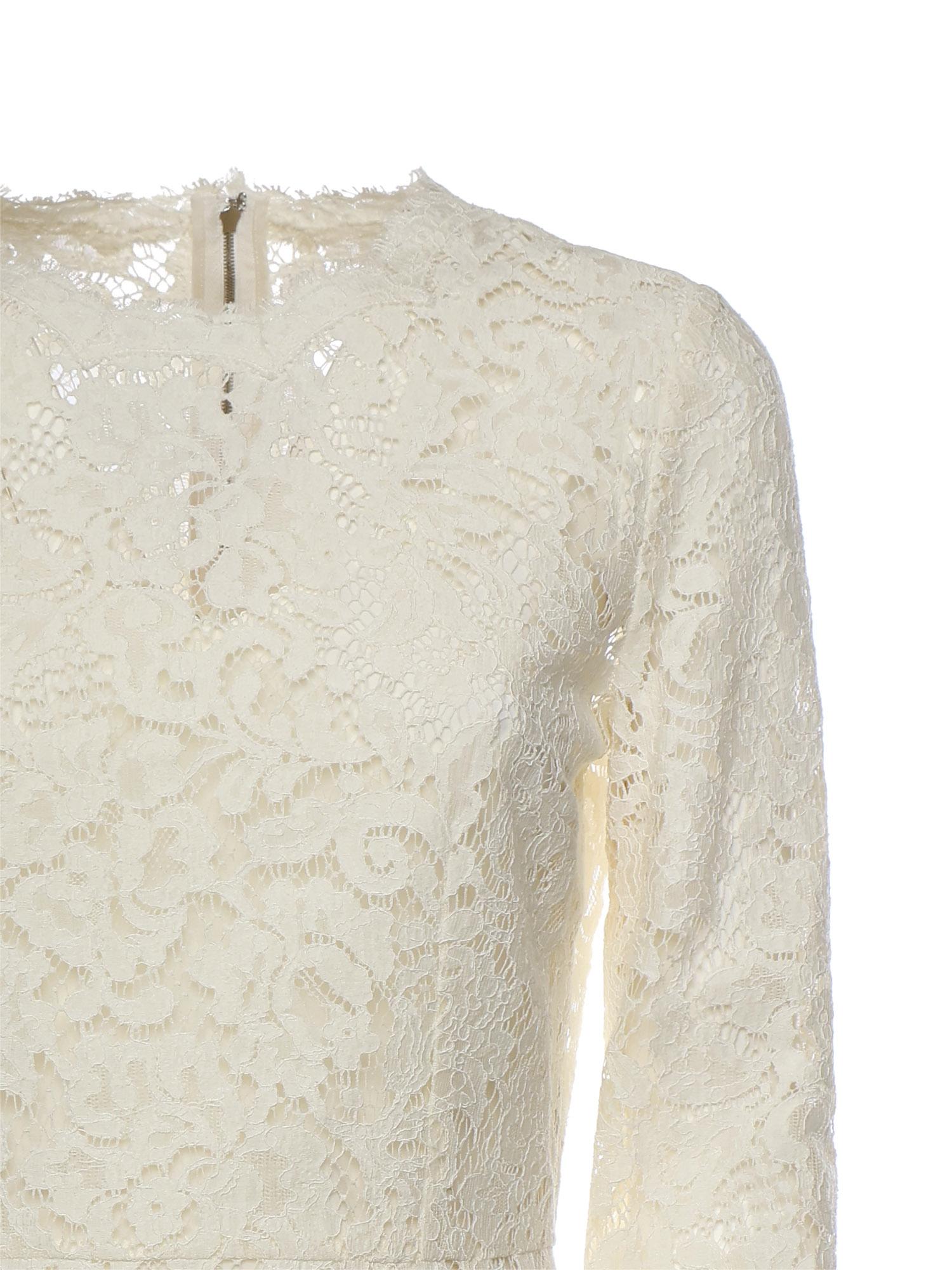 Abito in pizzo stretch F6M0DT HLMTBW0001 DOLCE & GABBANA 