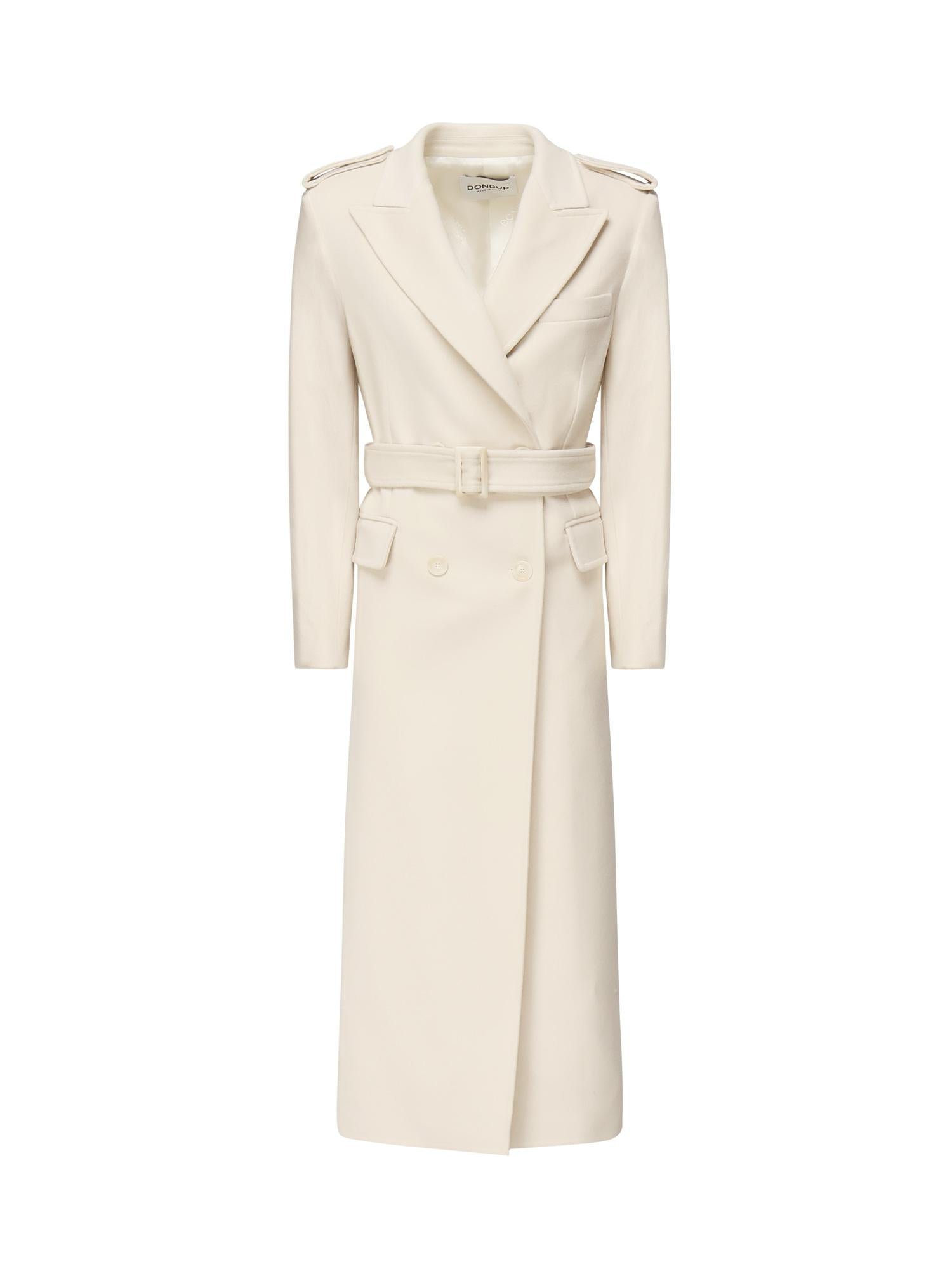 Cappotto lungo in lana e cashmere DJ743 WF0187DXXX004 DONDUP 