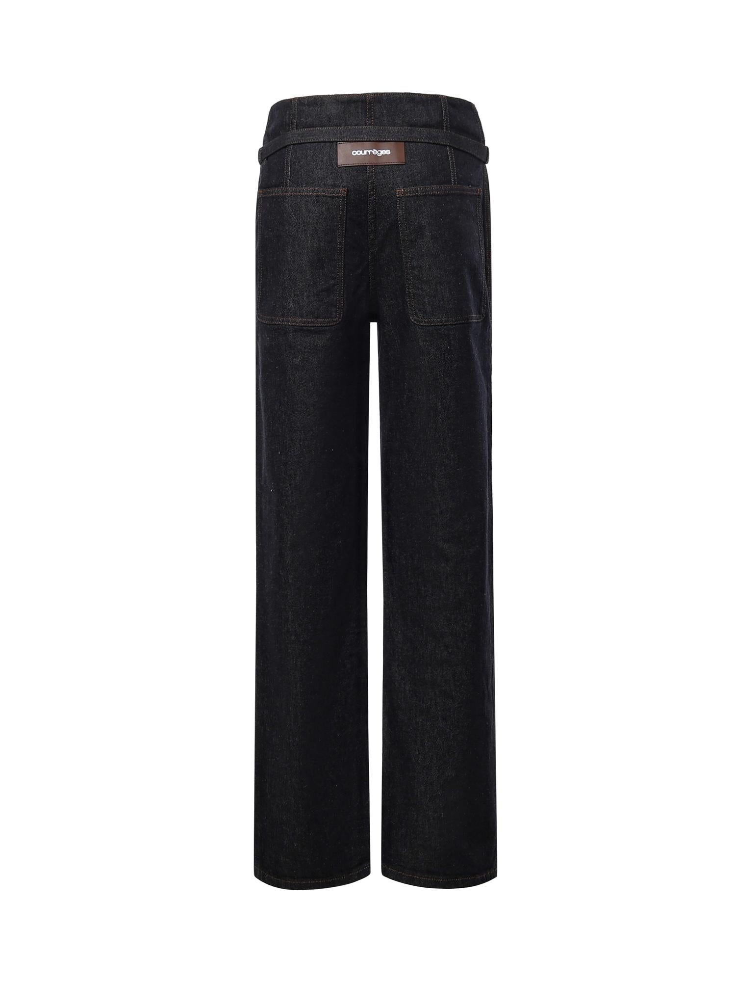 Jeans straight in denim 226DPA454DE0035 M316 COURREGES 
