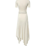 Abito in jersey con cintura AA9R3137J090D 102 ALAIA 