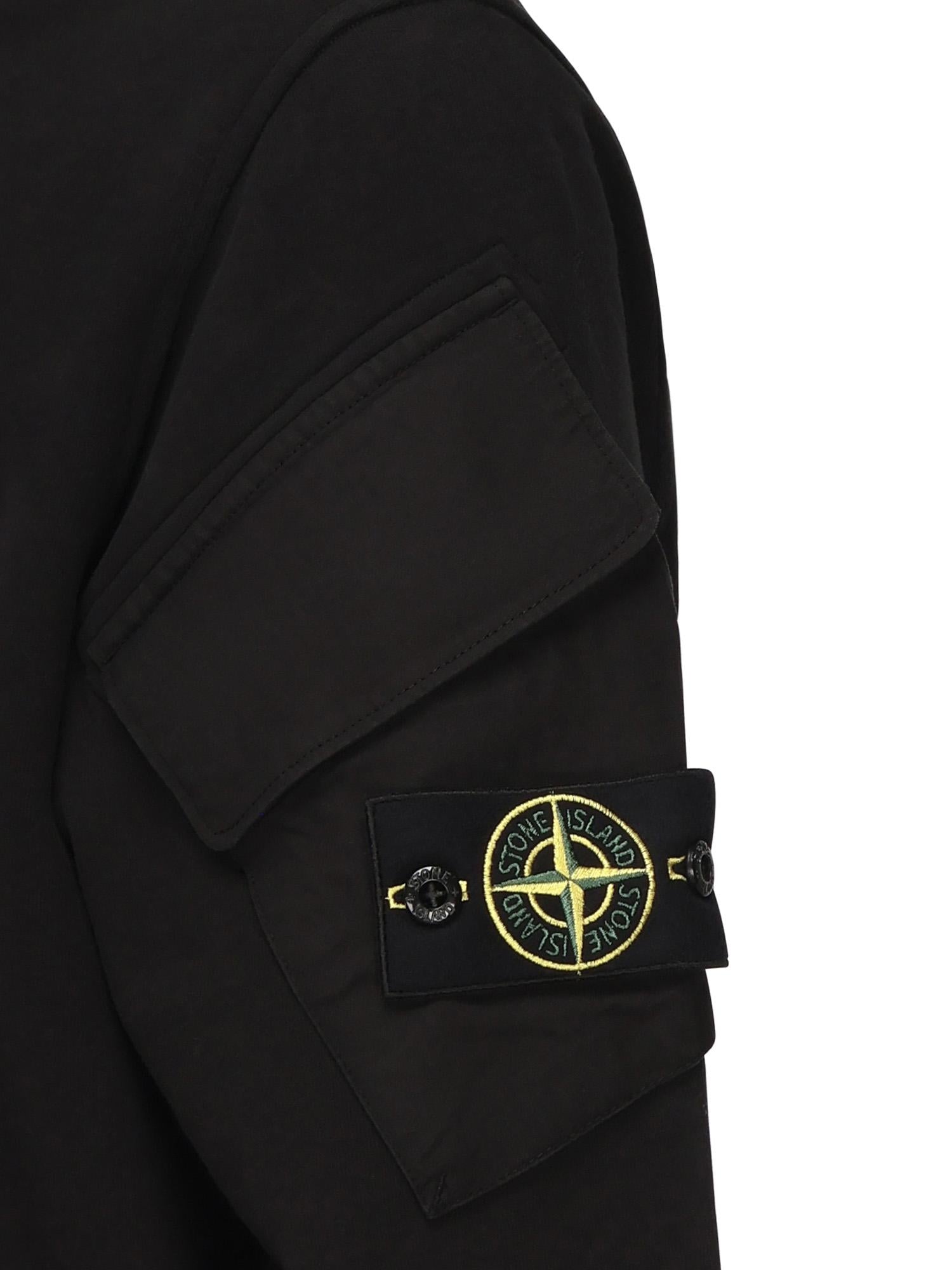 Felpa girocollo con tasche sulle maniche K2S156100008 S0A20V0029 STONE ISLAND 