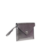 Bustina in pelle metalizzata con logo 104820 A2O9KZ7E PINKO 