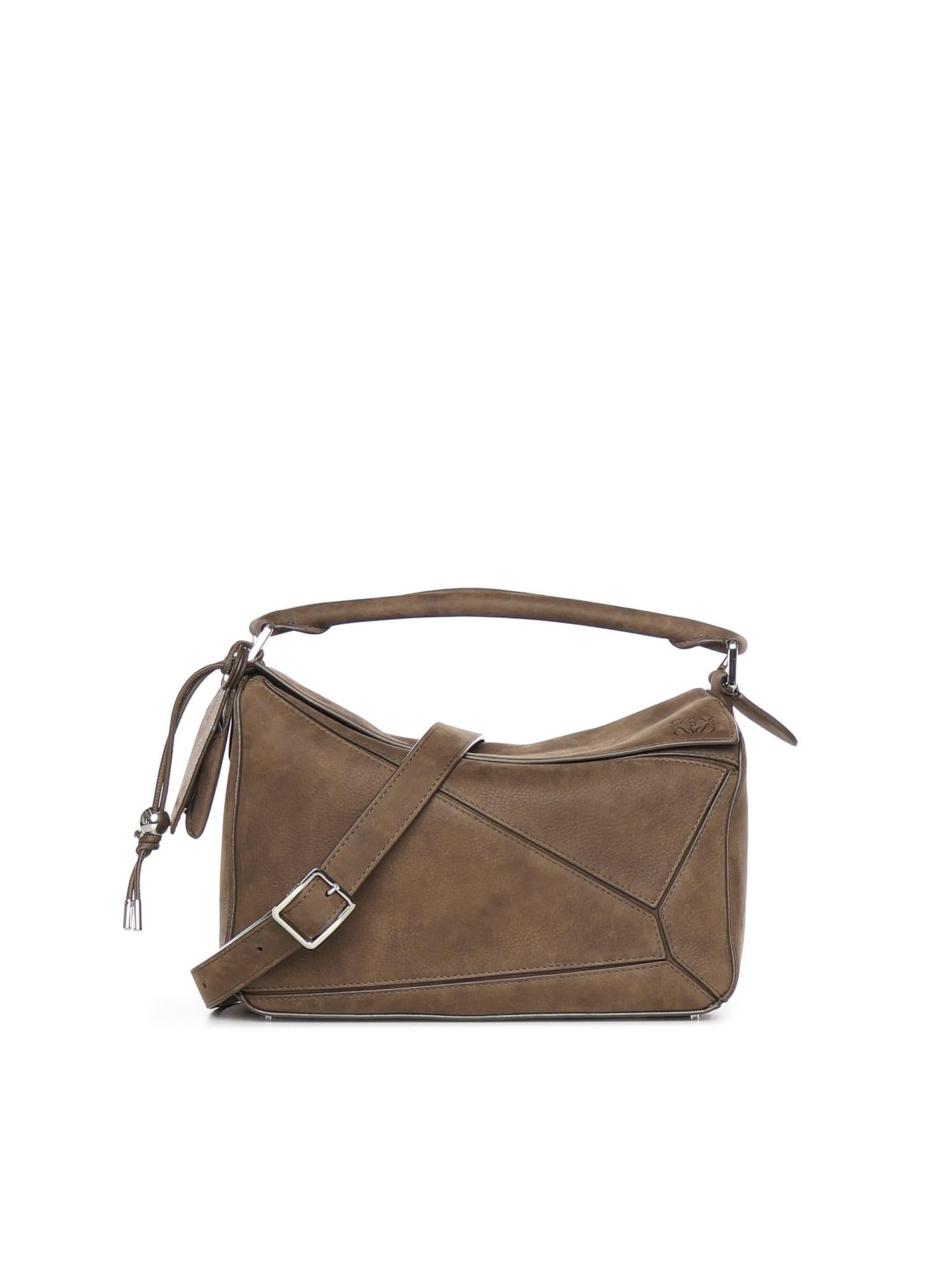 Borsa Featherlight Puzzle piccola in nabuk A510PLSX03 6423 LOEWE 