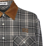 Camicia in flanella check MK2010 1807F0480 MIU MIU 