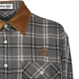 Camicia in flanella check MK2010 1807F0480 MIU MIU 