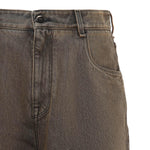 Jeans lunghi in denim di cotone FLP285 AT2IF0ZJ4 FENDI 