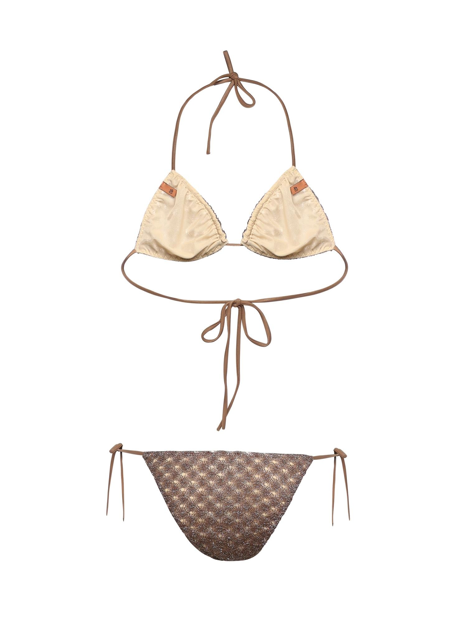 Bikini in viscosa lamé motivo ragnatela MC22SP00 BR014DS80EE MISSONI 