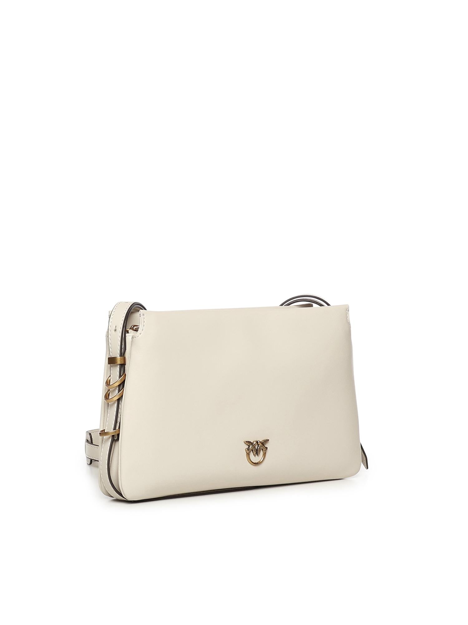 Borsa a tracolla Mini One, Two, Three Bag in pelle 105883 A0QOZ14Q PINKO 