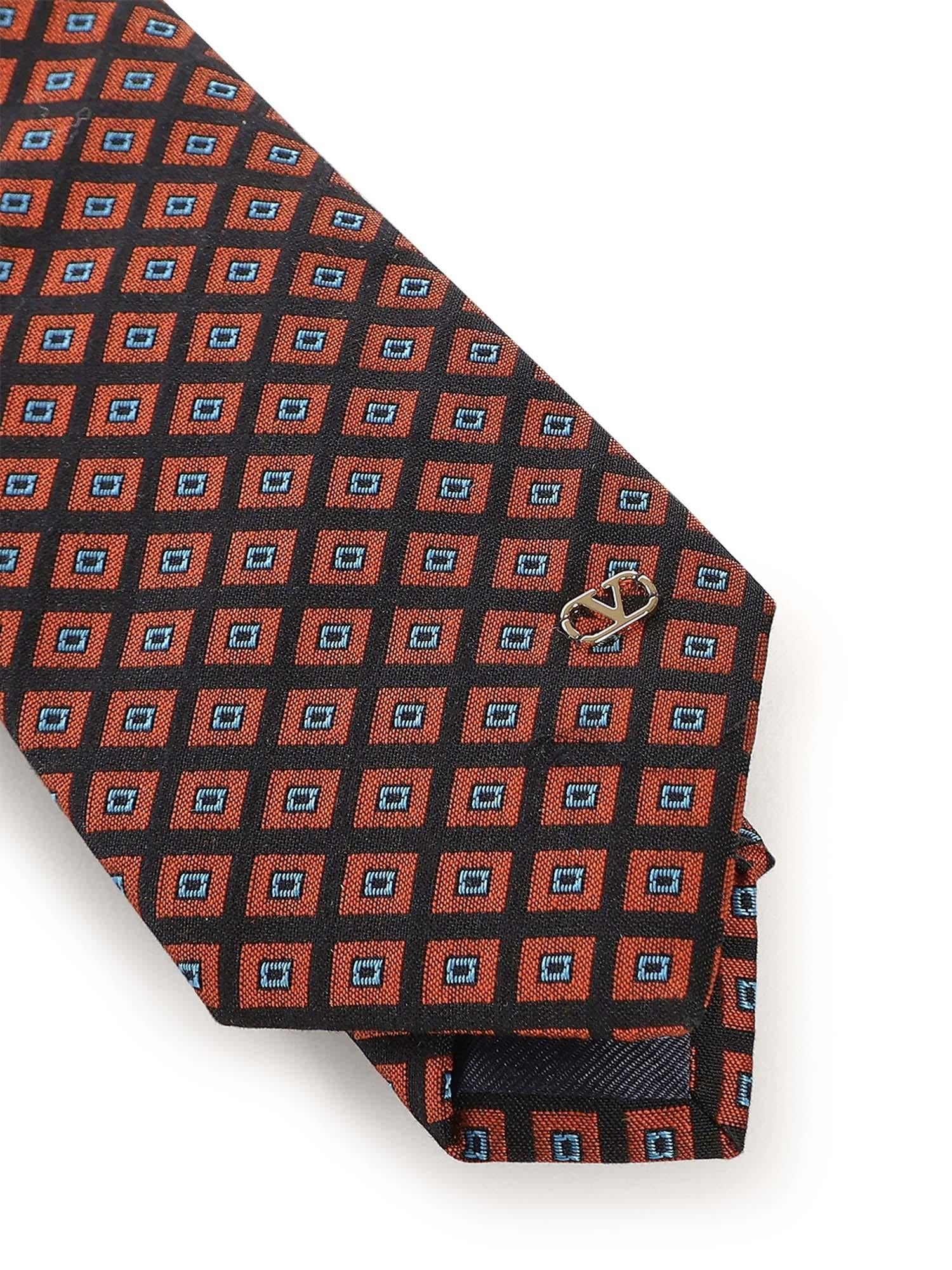 Cravatta in cotone jacquard con logo 8Y2EV194 ZPH9XE VALENTINO GARAVANI 