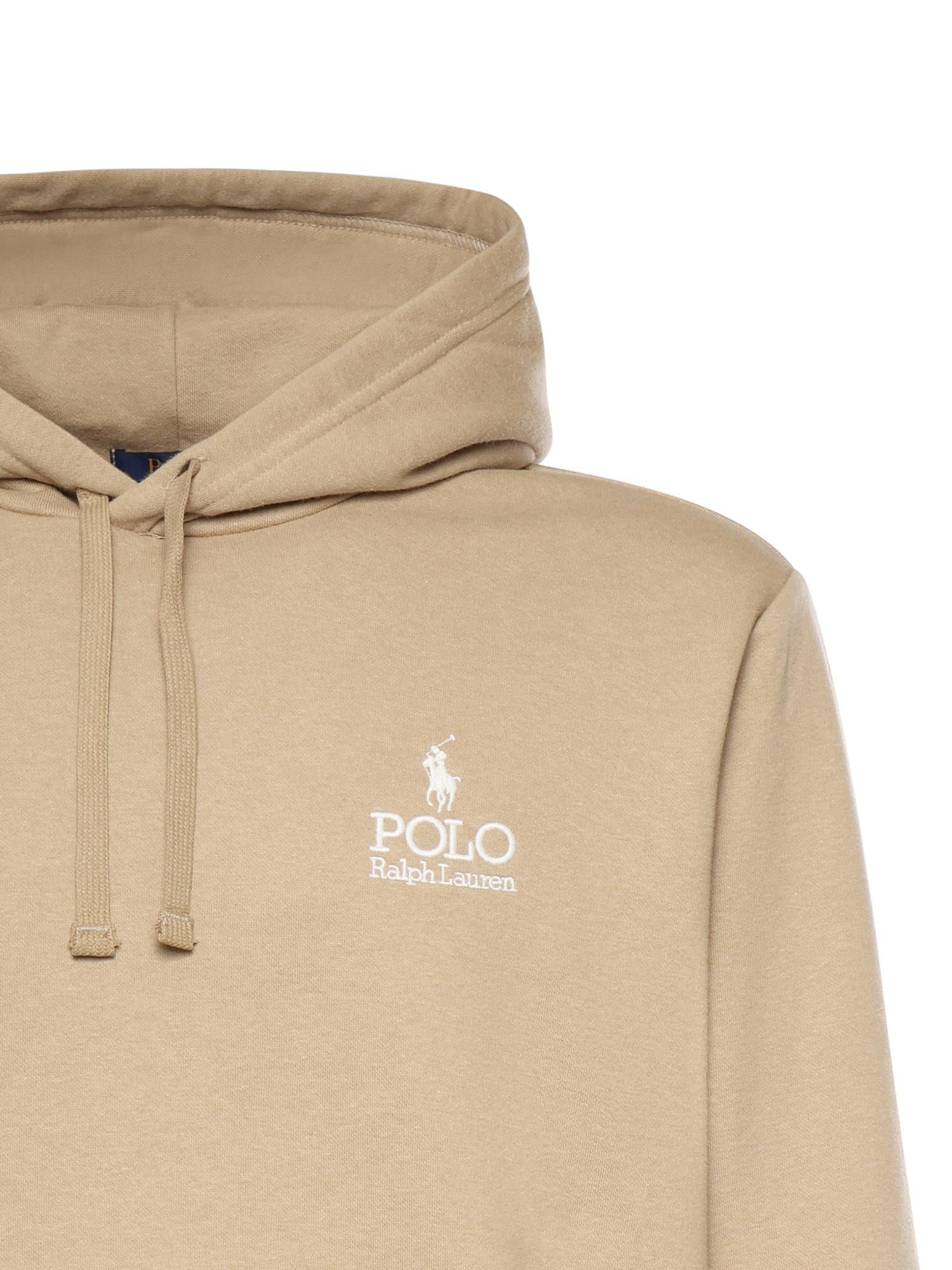 Felpa in misto cotone con logo 710B14661 005 POLO RALPH LAUREN 