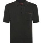 Polo in maglia di lana e cashmere a coste 833503 XKEYU3026 GUCCI 