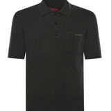 Polo in maglia di lana e cashmere a coste 833503 XKEYU3026 GUCCI 