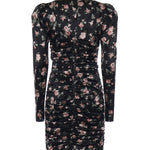 Abito drappeggiato stampa Rose vintage F60G3T FSA8HHN5XQ DOLCE & GABBANA 