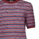 T-Shirt a righe in cotone 811528 V4WU04510 BOTTEGA VENETA 