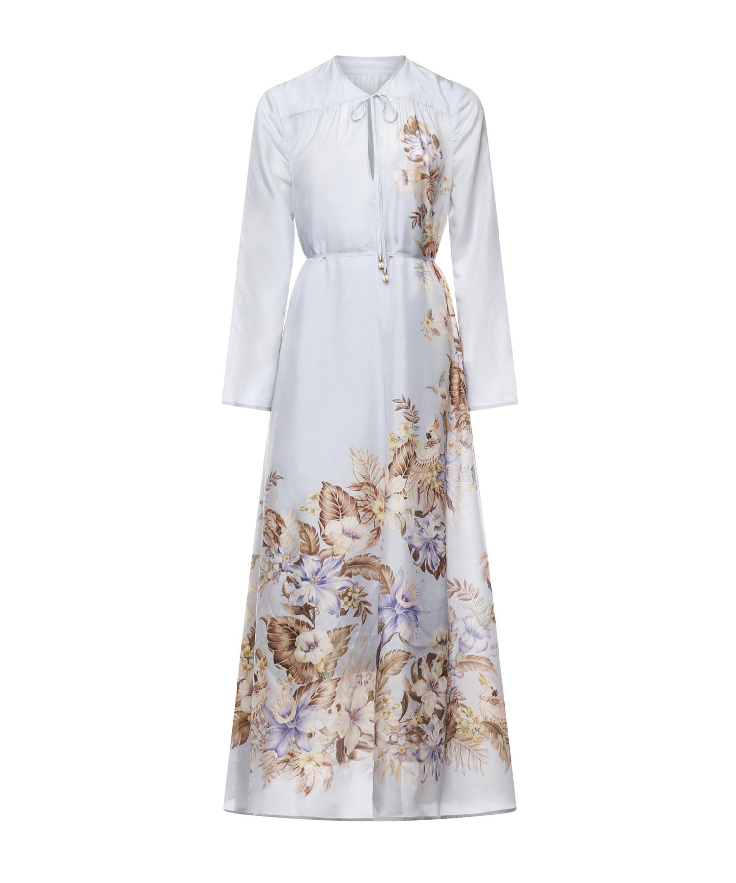 Maxi abito Coco in seta 4580DSS254 PWBLMLFL ZIMMERMANN 