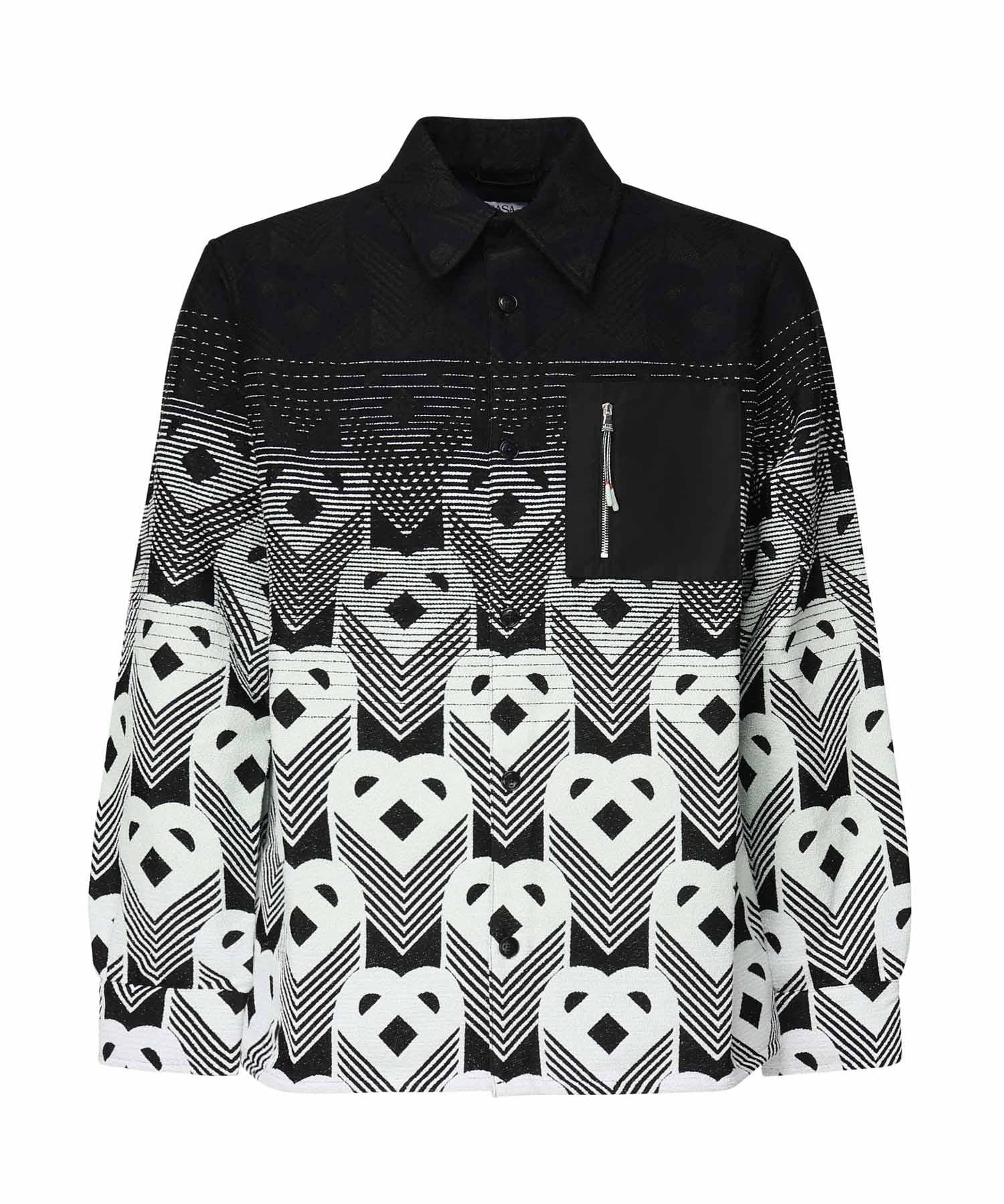 Camicia con monogramma sfumato MPF25JK37401  CASABLANCA 