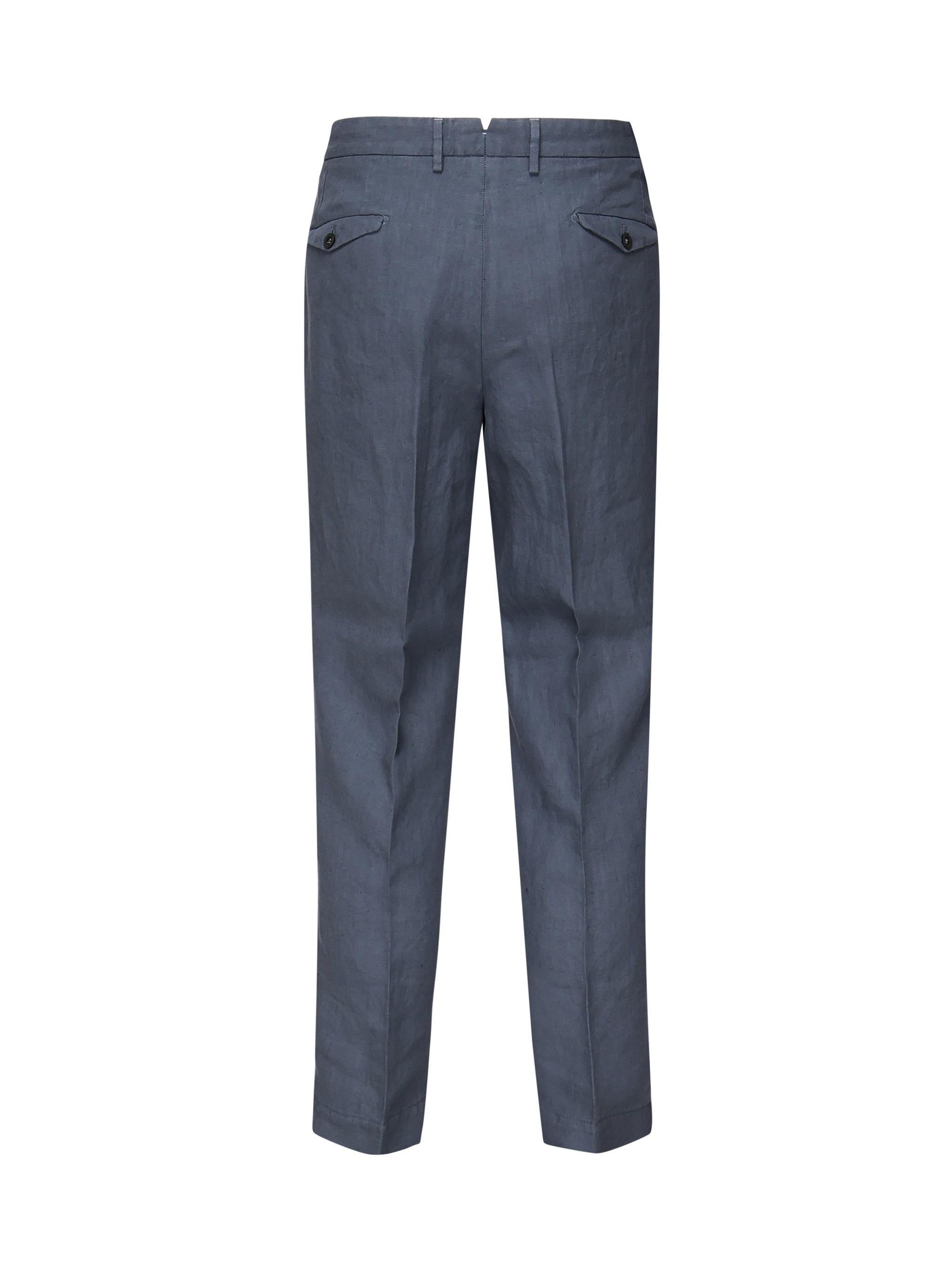 Pantaloni pince in lino ARECHIEVO6 TCR343475 SANTANIELLO 