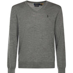Maglia con scollo a V e logo<BR/> 710946142 002 POLO RALPH LAUREN 
