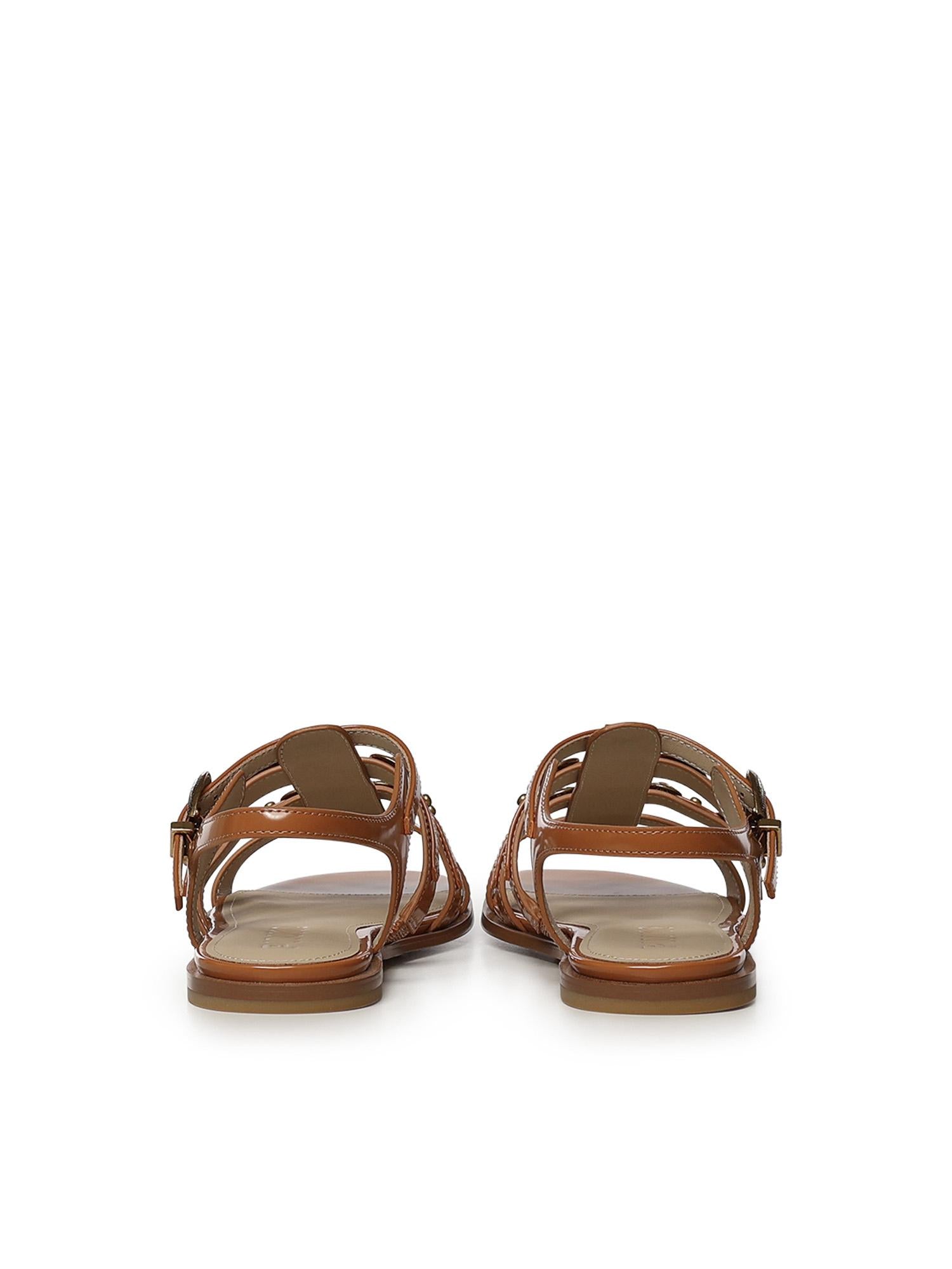 Sandali bassi con cinturini e borchie SD0469 E037M37 PINKO 