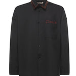 Camicia in lana con logo CUMU0061Q1 TW83900N99 MARNI 