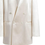 Giacca doppiopetto in raso lucido V05081627 0002 ALBERTA FERRETTI 