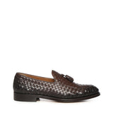 Mocassino intrecciato con nappine in pelle DU3159ORVNUY195 TM00 DOUCAL'S 
