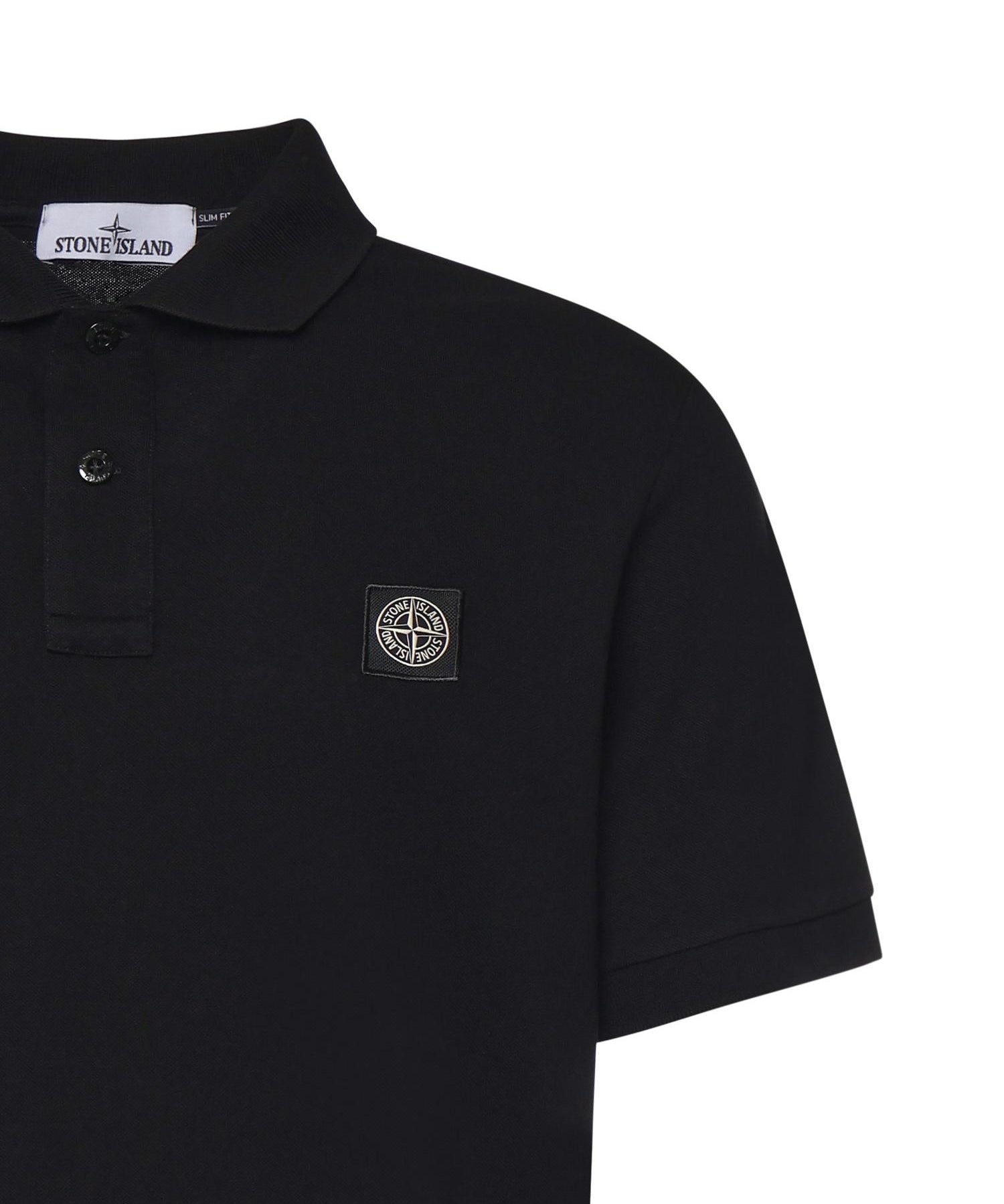 Polo in cotone con logo L1S152200008 S0017V0029 STONE ISLAND 