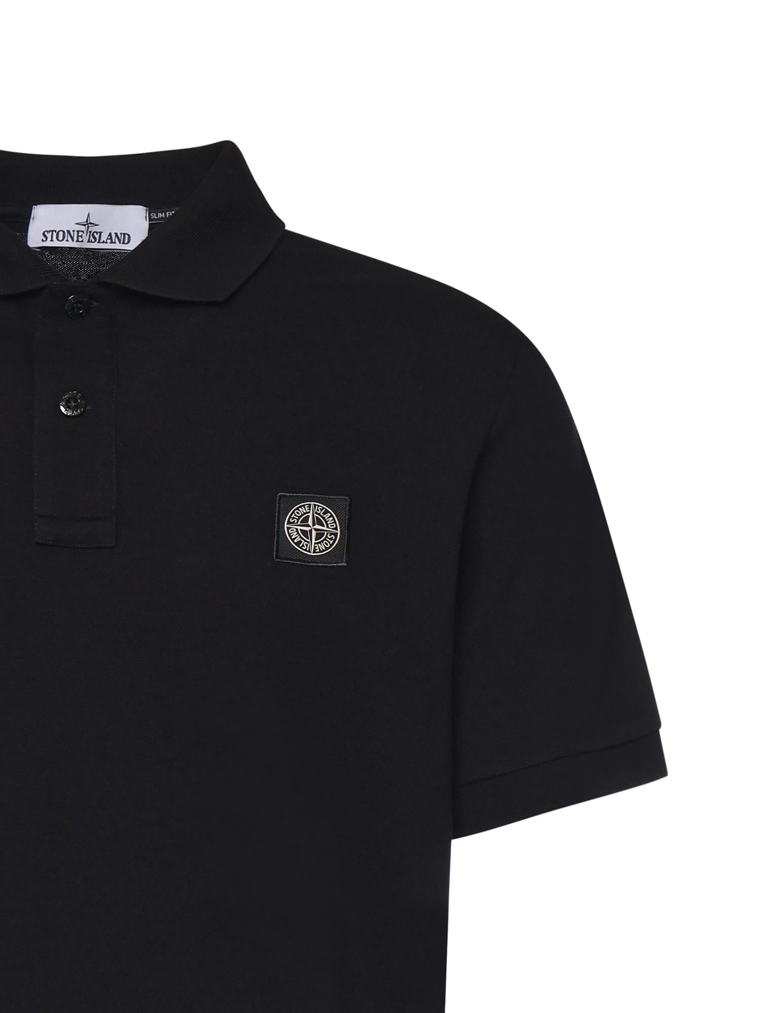 Polo in cotone con logo L1S152200008 S0017V0029 STONE ISLAND 