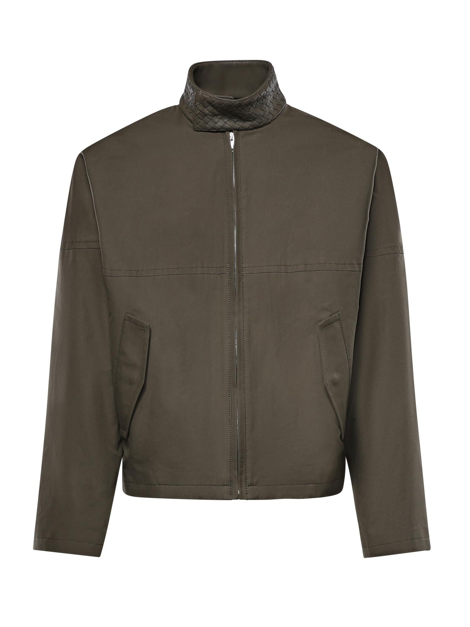 Giacca Harrington in cotone compatto 852530 V6D103976 BOTTEGA VENETA 