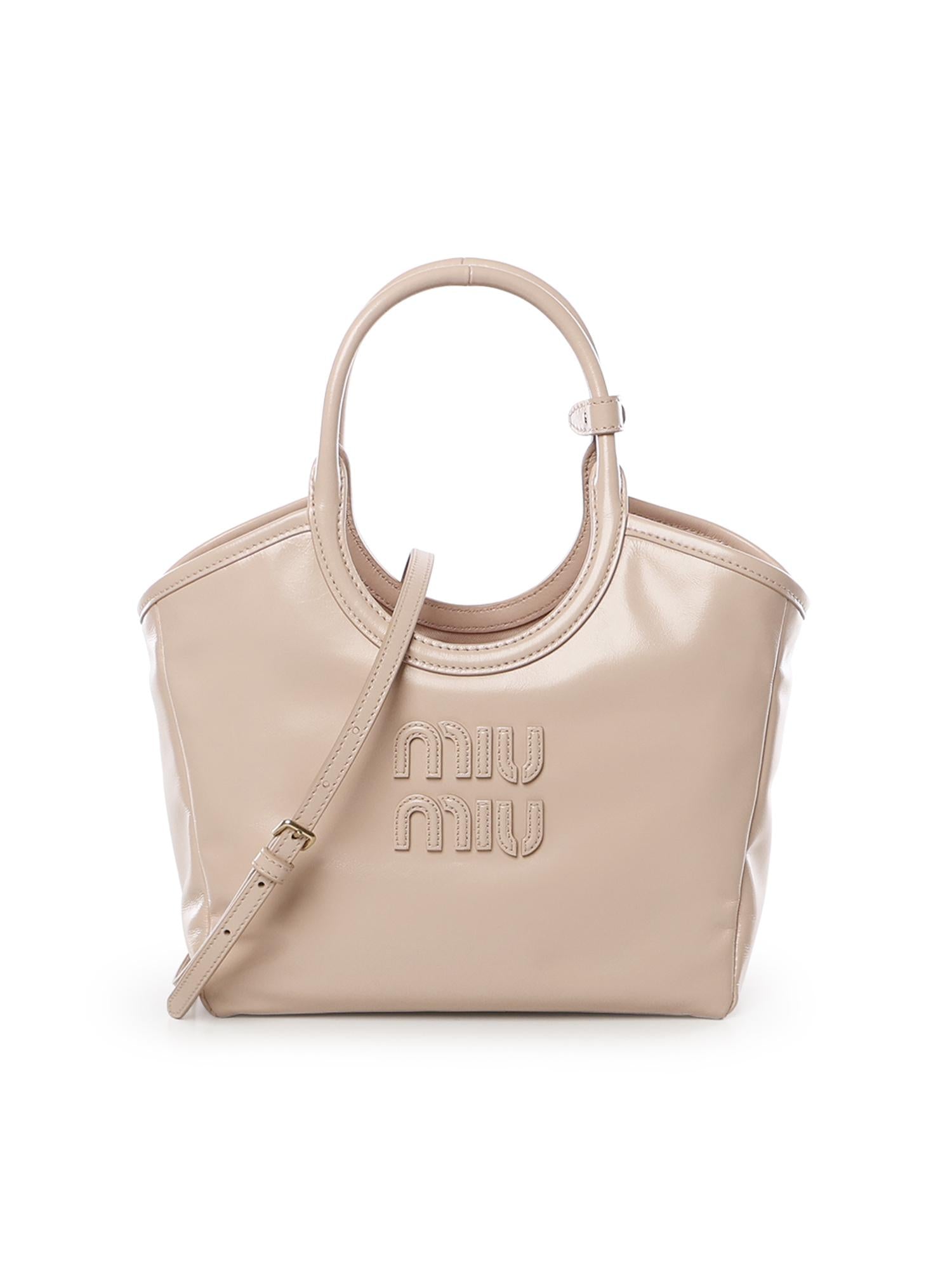 Borsa IVY in pelle 5BA284 2IEOF0236 MIU MIU 