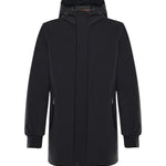 Parka con cappuccio e logo HE9440013 NERO HESKIMO 