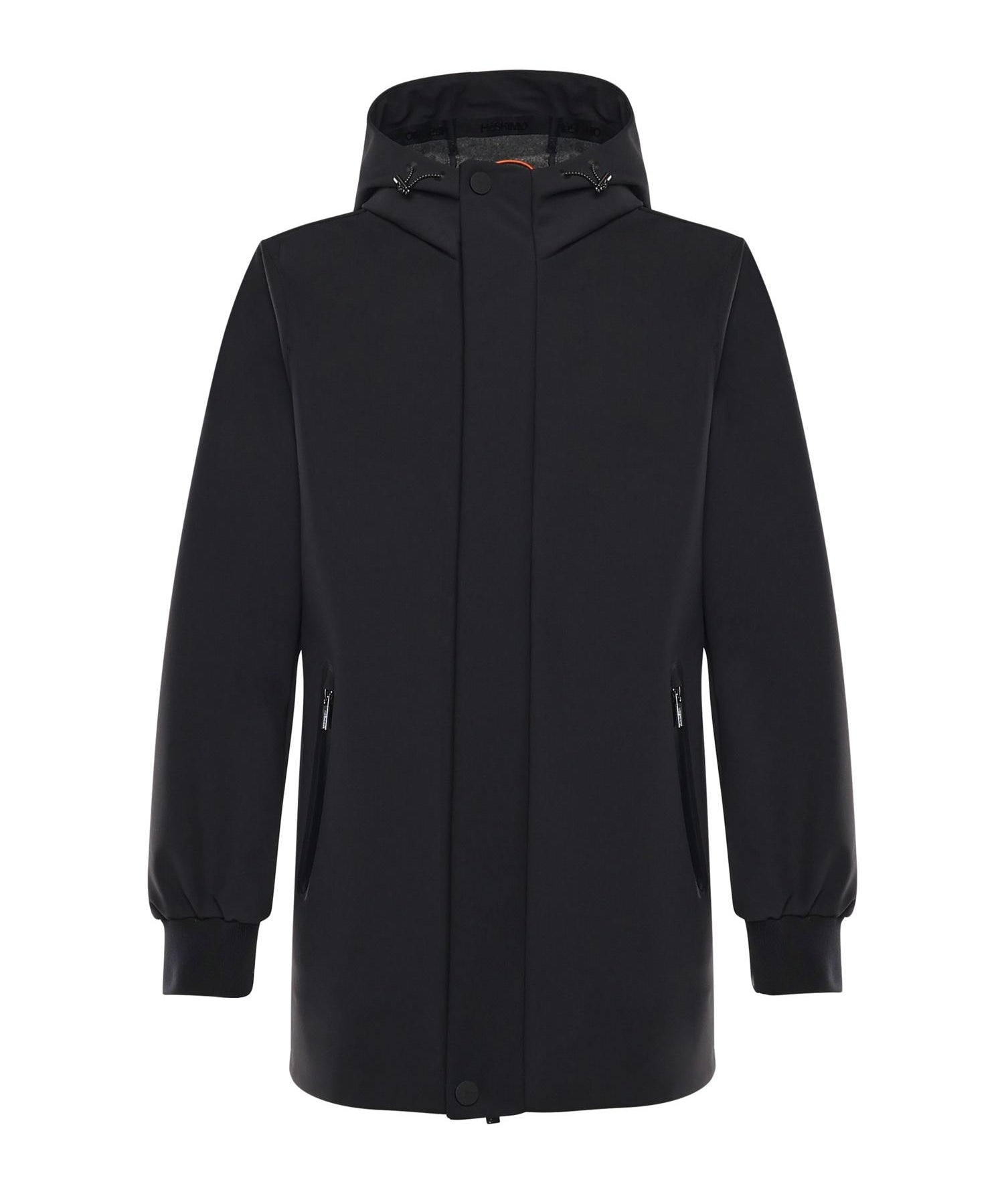 Parka con cappuccio e logo HE9440013 NERO HESKIMO 