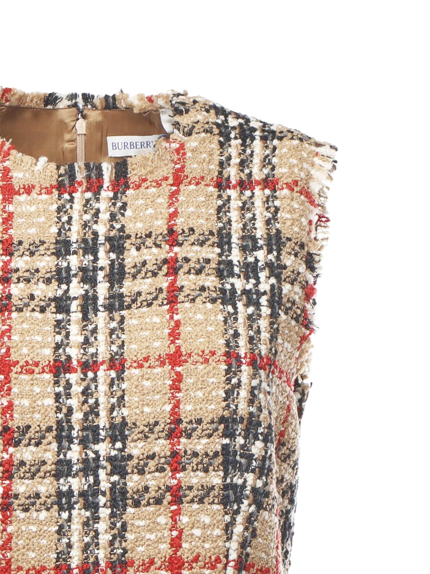 Miniabito in bouclé Check 8116014 B9368 BURBERRY 