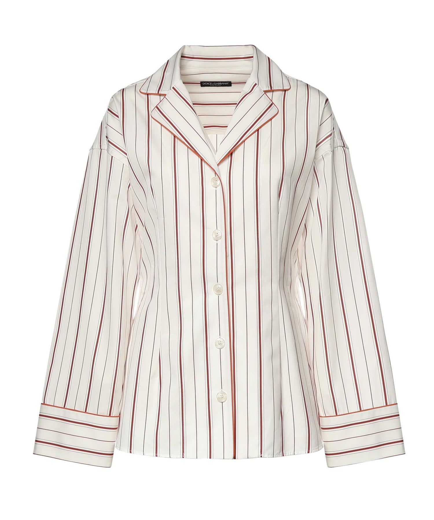 Camicia a righe in popeline F5U71T FR51TS8053 DOLCE & GABBANA 