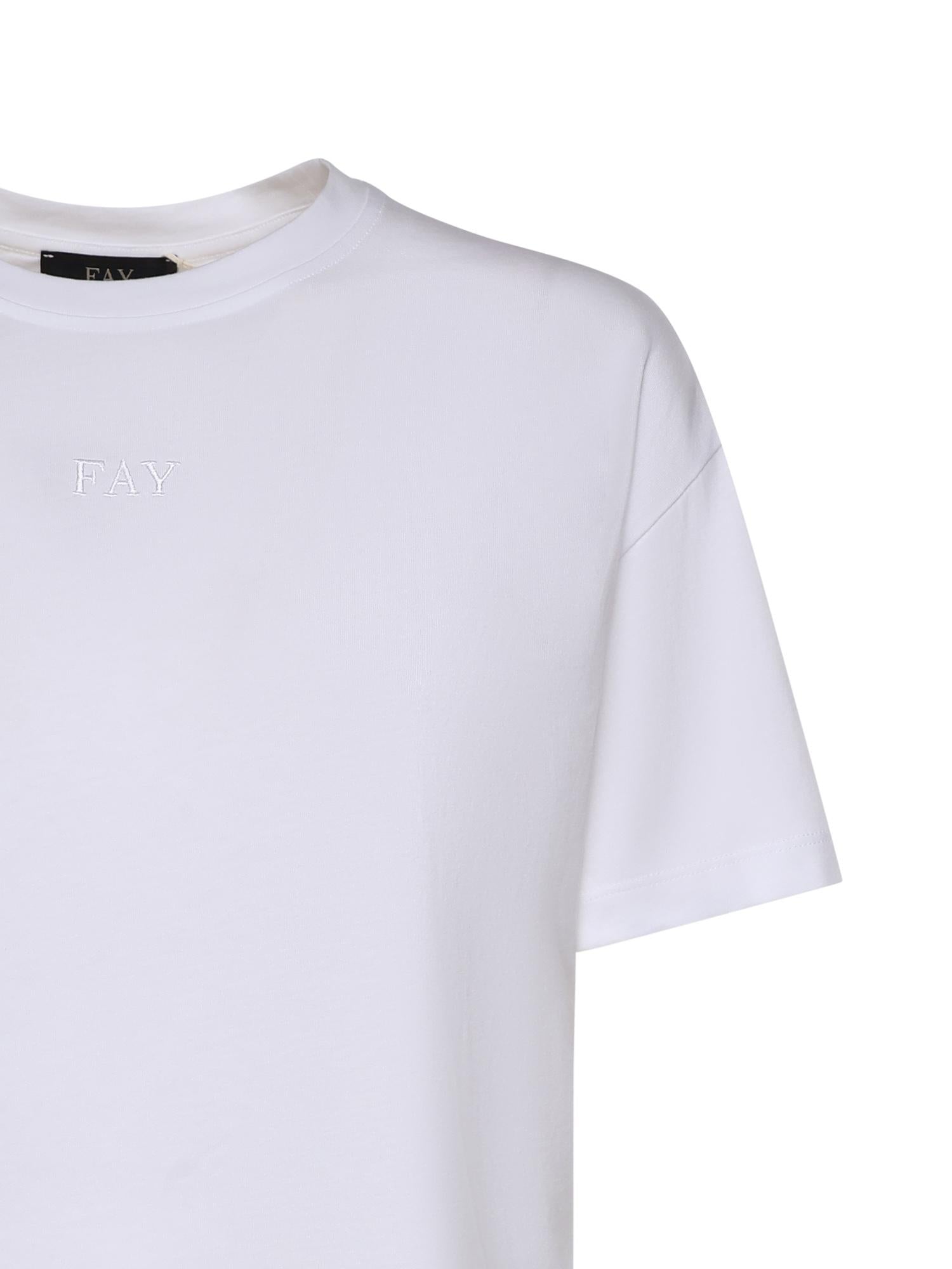 T-shirt in cotone NPWB2526610ZEM B001 FAY 