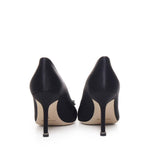 Décolleté con fibbia gioiello in raso 90mm HANGISI_FMC 9XX-0663-00400015 MANOLO BLAHNIK 